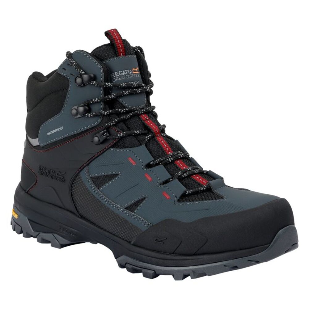 Regatta Mens Regen Walking Shoes / Briar/Rio Red